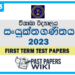 Visakha Vidyalaya Combined Maths 1st Term Test paper 2023 - Grade 13