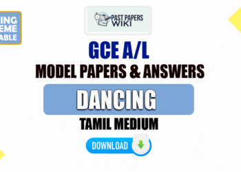2023 A/L Dancing Model Papers with Answers | Tamil Medium