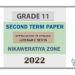 Grade 11 Appreciation of English Literary Texts 2nd Term Test Paper 2022 - Nikaweratiya Zone