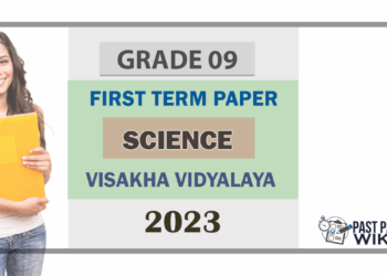 Grade 09 Science 1st Term Test Paper 2023 English Medium - Visakha Vidyalaya