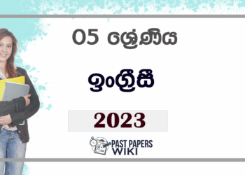 Grade 05 English Competency Achievement Test Paper 2023 | Central Province