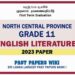 2023 North Central Province Province Grade 11 English Literature 1st Term Test Paper English Medium