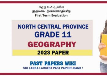 2023 North Central Province Province Grade 11 Geography 1st Term Test Paper Sinhala Medium