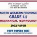 2022 North Western Province Grade 11 Mechanical Technology 3rd Term Test Paper