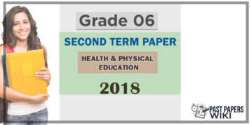 Grade 06 Health 2nd Term Test Paper 2018 English Medium