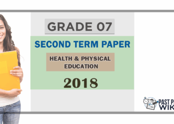 Grade 07 Health 2nd Term Test Paper 2018 | English Medium
