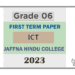 2023 Grade 06 ICT 1st Term Test Paper | Jaffna Hindu College