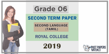Grade 06 Second Language Tamil 2nd Term Test Paper 2019- Royal College
