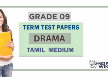 Grade 09 Drama Term Test Papers | Tamil Medium