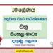 2022 Grade 10 Art 2nd Term Test Paper | Sinhala Medium