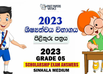 Grade 5 Scholarship Paper Marking Scheme 2023