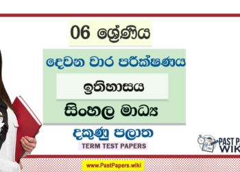 2022 Grade 06 History 2nd Term Test Paper | Sinhala Medium