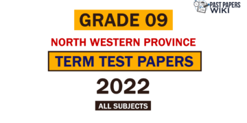 2022 (2023) North Western Province Grade 09 3rd Term Test Papers