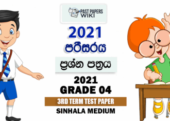2021 Grade 04 Environment 3rd Term Test Paper Viharagala Isuru Primary School
