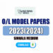 2023(2024) O/L Model Papers Sinhala Medium