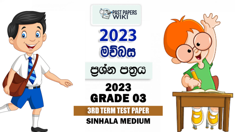 2023 Grade 03 Sinhala 3rd Term Test Paper | Sri Bodhi Primary School