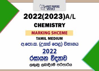 2022(2023) AL Chemistry Marking Scheme Tamil Medium