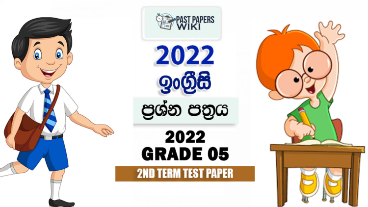 2022 Grade 05 English 2nd Term Test Paper