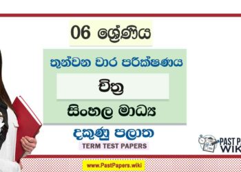 2022 Grade 06 Art 3rd Term Test Paper | Sinhala Medium