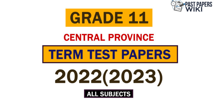 2022(2023) Central Provi2022(2023) Central Province Grade 11 3rd Term Test Papersnce Grade 11 3rd Term Test Papers