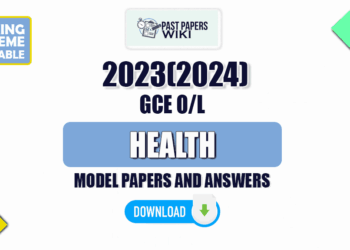 2023(2024) OL Health Model Papers with Answers English Medium