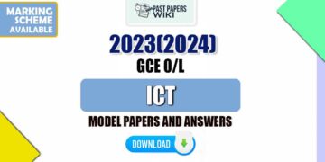 2023(2024) O/L ICT Model Papers with Answers | Tamil Medium