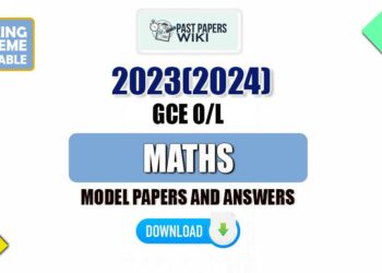2023(2024) OL Maths Model Papers with Answers Tamil Medium