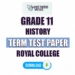 Royal College Grade 11 History 2nd Term Test Paper 2023 | Tamil Medium