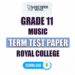 Royal College Grade 11 Music 2nd Term Test Paper 2023 | Tamil Medium