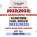 2022(2023) O/L Aquatic Bioresources Technology Past Paper and Answers | Tamil Medium