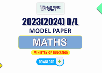 2023(2024) O/L Maths Model Paper (Ministry of Education) | English Medium