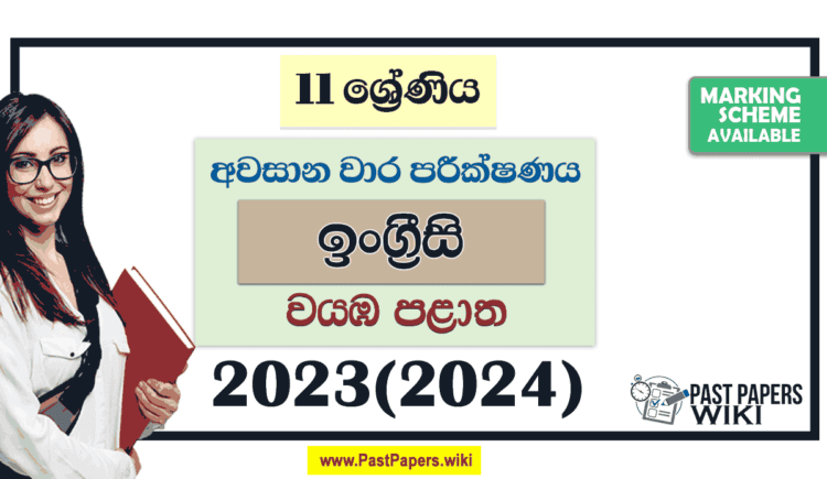2023(2024) Grade 11 English 3rd Term Test Paper | North Western Province