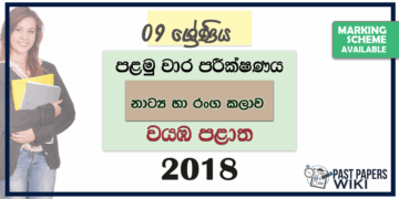 Grade 09 Drama 1st Term Test Paper 2018 North Western Province