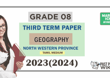2023(2024) Grade 08 Geography 3rd Term Test Paper (Tamil Medium) | North Western Province