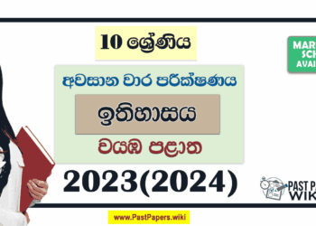 2023(2024) Grade 10 History 3rd Term Test Paper | North Western Province