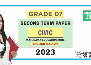 Grade 07 Civic 2nd Term Test Paper with Answers 2023 (English Medium) | Mathugama Zone