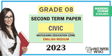 Grade 08 Civic 2nd Term Test Paper with Answers 2023 (English Medium) | Mathugama Zone