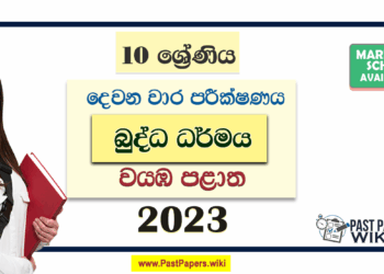 2023 Grade 10 Buddhism 2nd Term Test Paper North Western Province