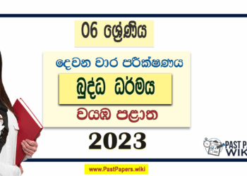 2023 Grade 06 Buddhism 2nd Term Test Paper with Answers | North Western Province