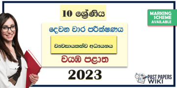 2023 Grade 10 Entrepreneurship Studies 2nd Term Test Paper | North Western Province