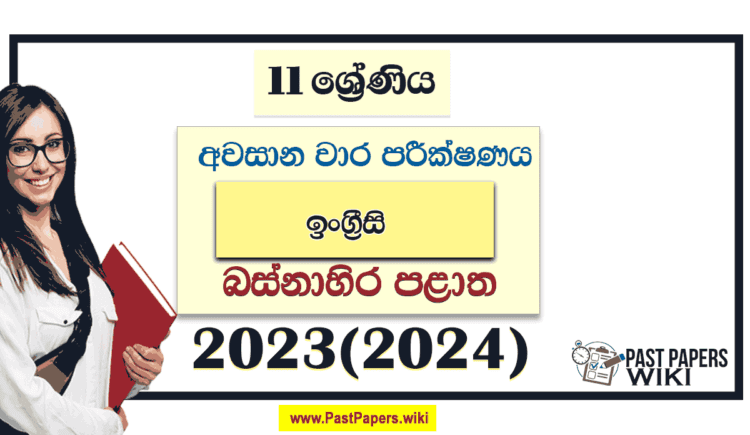 Western Province 2023(2024) Grade 11 English 3rd Term Test Paper