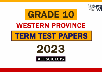 2023 Western Province Grade 10 3rd Term Test Papers