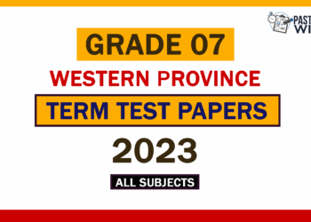 2023 Western Province Grade 07 3rd Term Test Papers