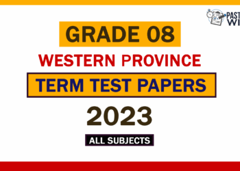 2023 Western Province Grade 08 3rd Term Test Papers