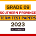 2023 Southern Province Grade 09 3rd Term Test Papers