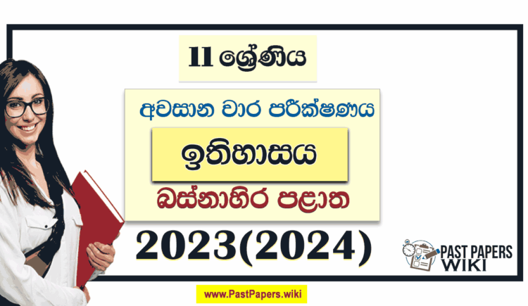 Western Province 2023(2024) Grade 11 History 3rd Term Test Paper