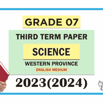 Western Province 2023(2024) Grade 07 Maths 3rd Term Test Paper ...