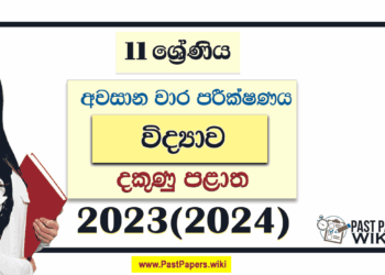 Southern Province 2023(2024) Grade 11 Science 3rd Term Test Paper