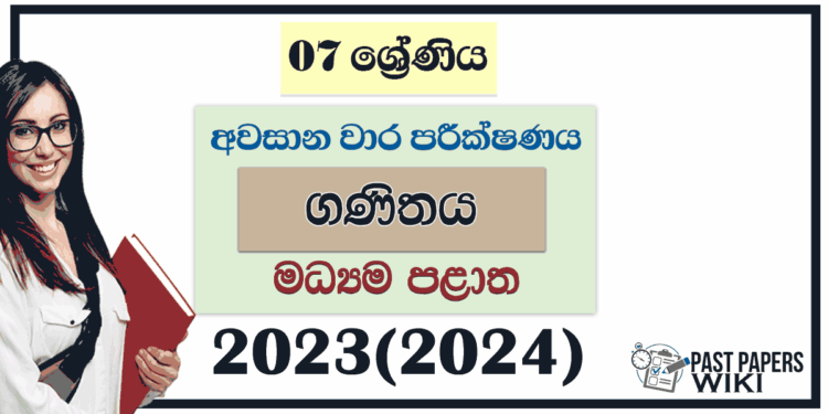Central Province 2023(2024) Grade 10 Maths 3rd Term Test Paper