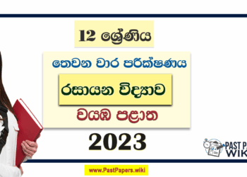 2023 Grade 12 Chemistry 3rd Term Test Paper | North Western Province